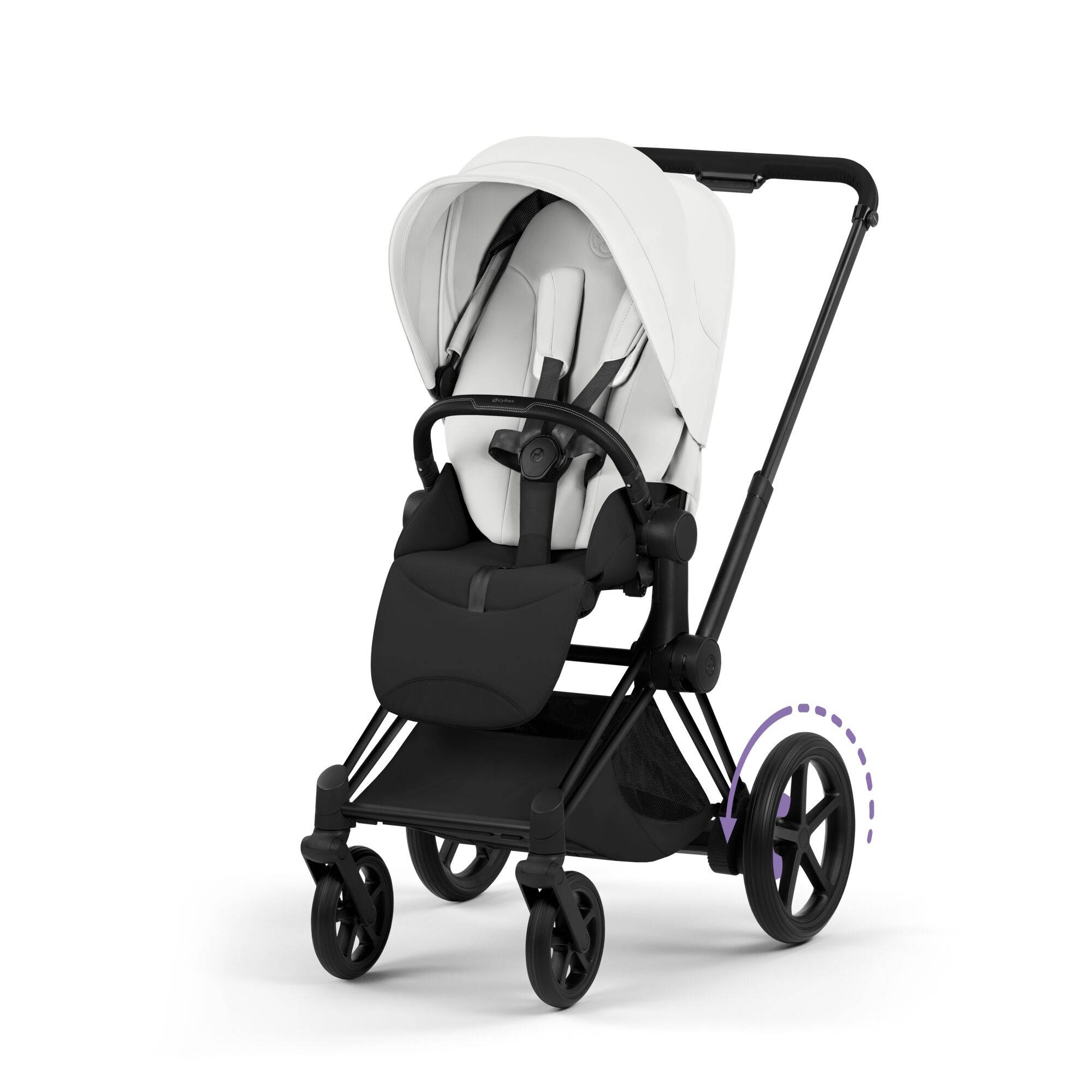 arucior Cybex Priam Style Off White 3 in 1 - Cadru Matt Black