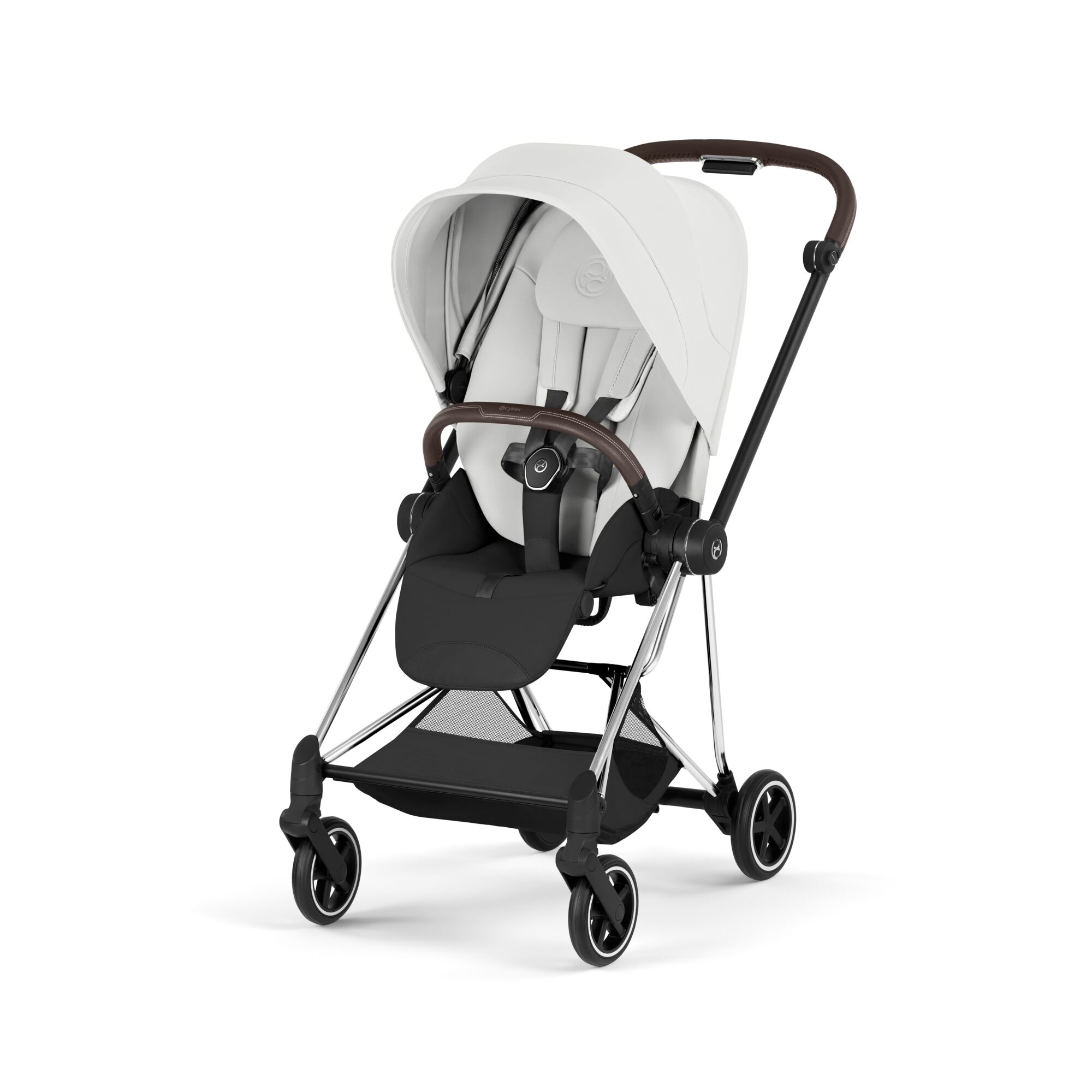 Carucior Cybex Mios Style Off White 3 in 1 - Cadru Chrome Brown
