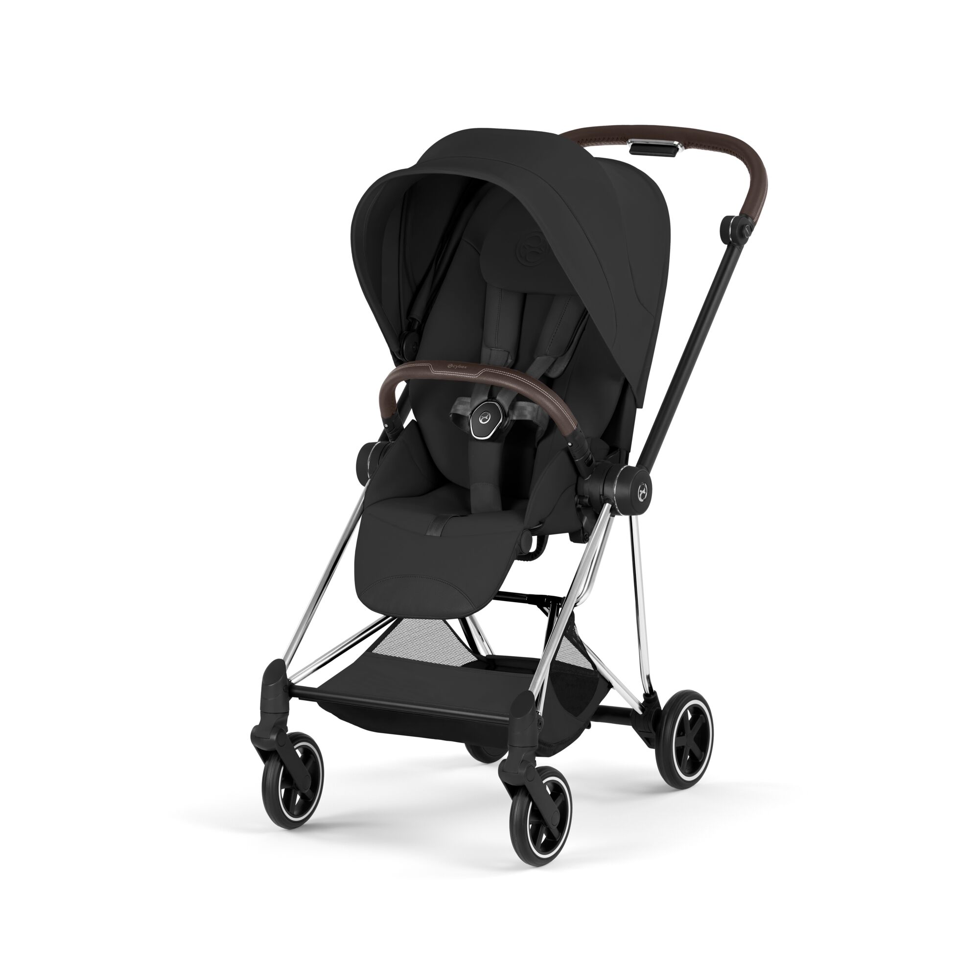 Carucior Cybex Mios Style Sepia Black 3 in 1 - Cadru Chrome Brown