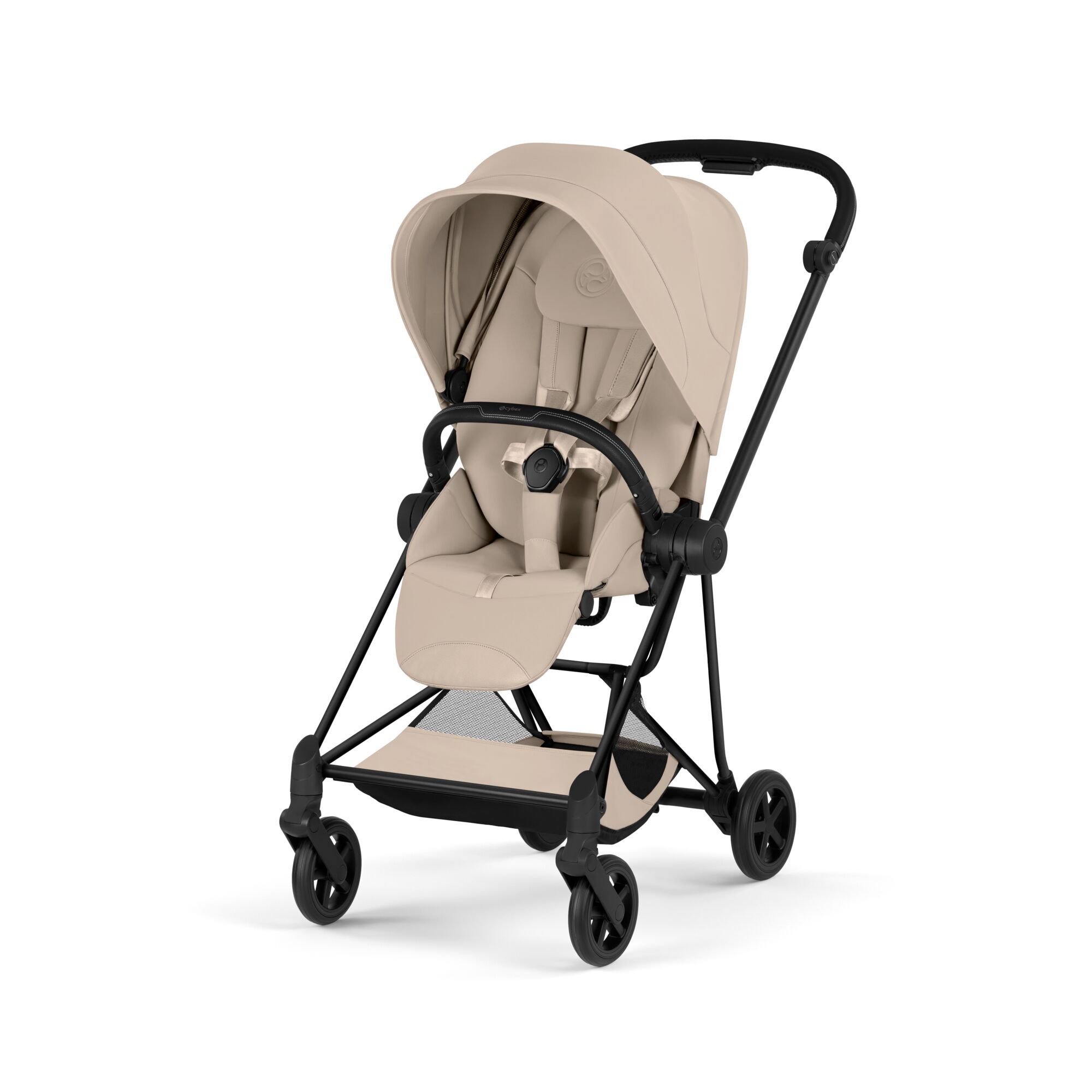 Carucior Mios Style Cozy Beige cu cadru Matt Black