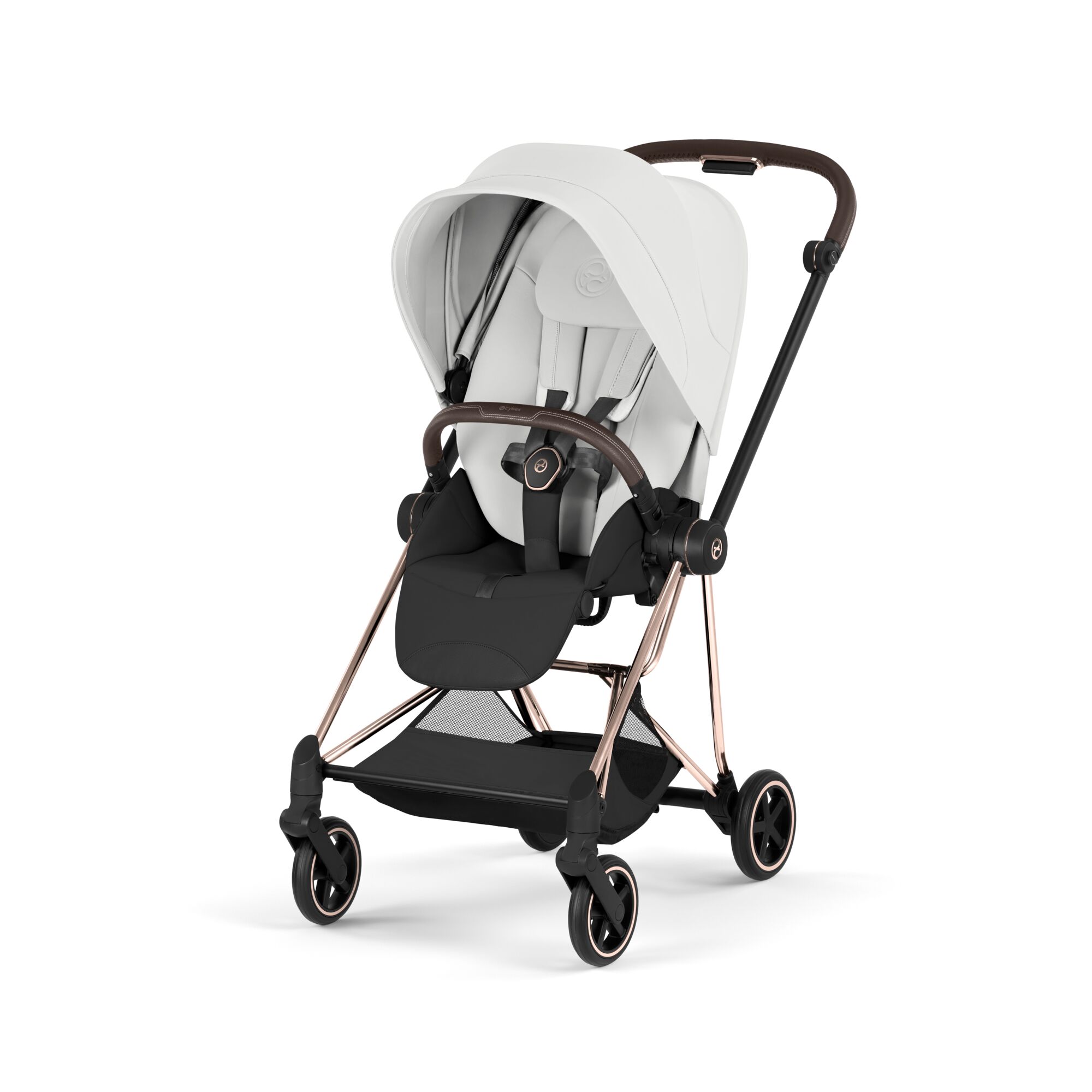 Carucior Cybex Mios Style Off White Black 3 in 1 - Cadru Rosegold