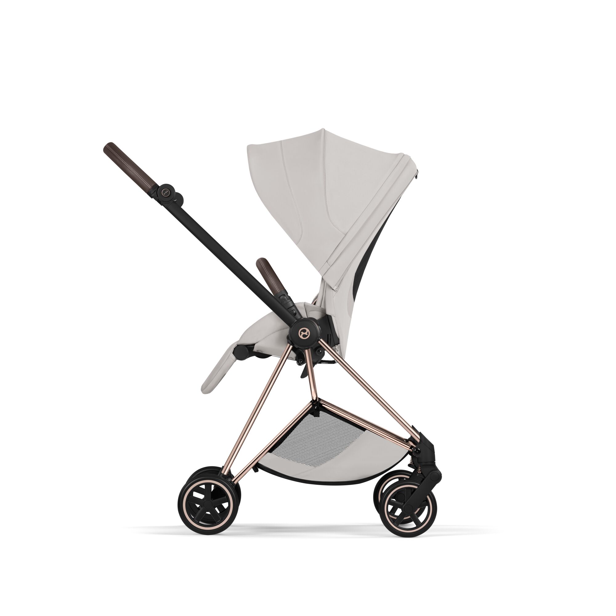 Carucior Cybex Mios Style City Grey Black 3 in 1 - Cadru Rosegold
