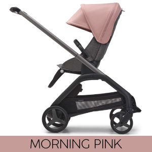 Descriere Carucior Bugaboo personalizat Dragonfly Graphite/Grey Melange Morning Pink