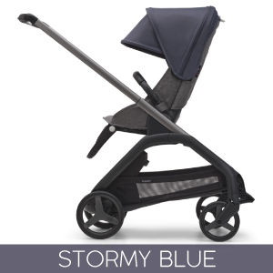 Descriere Carucior Bugaboo personalizat Dragonfly Graphite/Grey Melange Stormy Blue