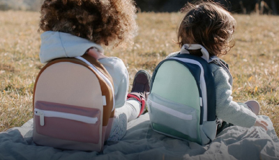 Rucsac pentru copii Beaba Faro Dusty Pink - Bretelele reglabile
