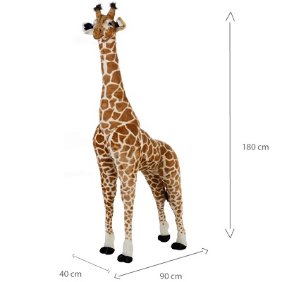 Girafa de plus Childhome 65x35x180 cm - Ofera distractie in momentele de joaca, dar este, de asemenea, un decor minunat in camera celui mic.