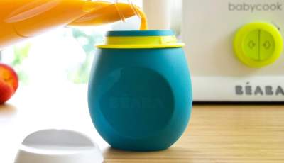 Recipient silicon Beaba Squeez Blue