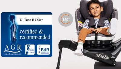 Scaun auto rotativ BeSafe iZi Turn B i-Size Anthracite Mesh - Sistem de rotatie 360°
