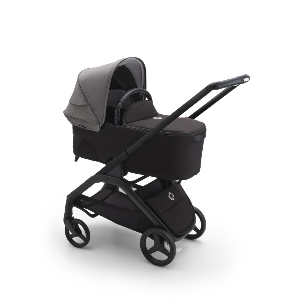 Copertina de soare carucior Bugaboo Dragonfly Grey Melange da viata noua caruciorului la al doilea copil