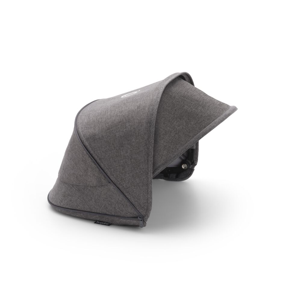Copertina de soare carucior Bugaboo Dragonfly Grey Melange se asorteaza usor cu orice alta culoare