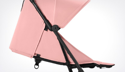 Carucior Cybex Orfeo Black/Candy Pink - Inclinare ergonomica