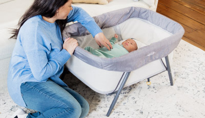 Patut Graco Side by Side 2 in 1 Fossil - portabil
