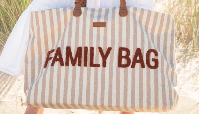 Geanta Childhome Family Bag Nude/Alb