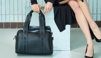 Descriere Geanta de infasat Childhome Mommy Club piele PU Negru