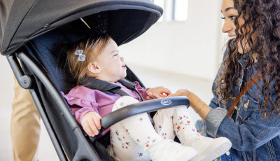 Carucior Graco Myavo 3 in 1 Midnight - inclinare in multiple pozitii