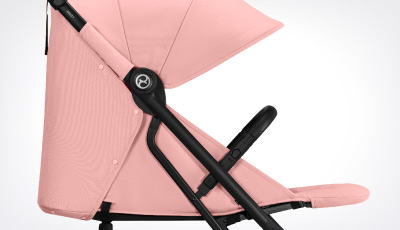 Carucior Cybex Beezy B Black/Candy Pink - Inclinare ergonomica intinsa