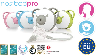 Aspirator nazal electric Nosiboo Pro Roz - prezentare