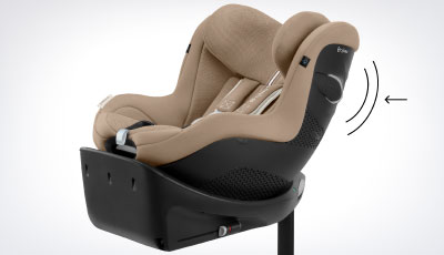 Scaun auto rotativ Cybex Sirona Gi i-Size Plus Stormy Blue - Protectie lineara la impact lateral