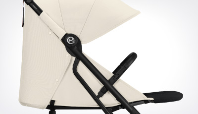 Carucior Cybex Beezy B Black/Canvas White - Inclinare ergonomica intinsa