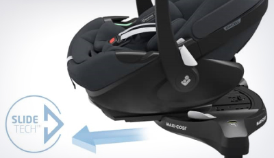 Scoica auto Maxi-Cosi Pebble 360 Pro Essential Black - tehnologia revolutionara SlideTech