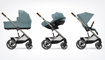 Carucior Cybex Balios S Lux Silver/Stone Grey - sistem de calatorie