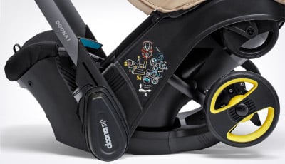 Scoica auto Doona i i-Size Nitro Black 2 in 1 - mecanisme de siguranta