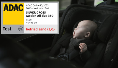 Scaun auto rotativ 360 Silver Cross Motion 2 All Size Glacier - cele mai bune evaluari ADAC