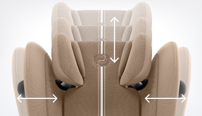 Scaun auto Cybex Solution G2 i-Fix Plus Almond Beige - Confort maxim pentru copilul in crestere