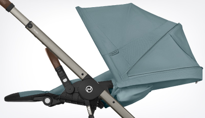 Carucior Cybex Balios S Lux Silver/Stone Grey - pozitie pentru nou-nascut