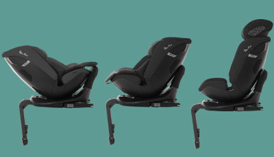 Scaun auto rotativ 360 Silver Cross Motion 2 All Size Glacier - de la nastere pana la 12 ani
