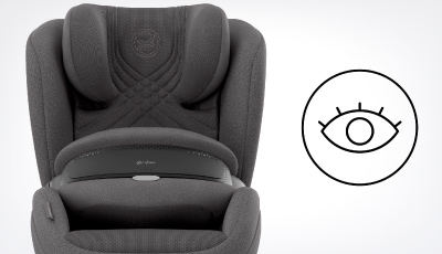 Scaun auto Cybex Anoris T2 i-Size Plus Sepia Black - Contact vizual direct