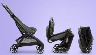 Carucior Bugaboo Butterfly Black/Stormy Blue - Pliere intr-o secunda