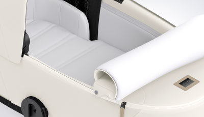 Landou Cybex Mios 3 Lux Off White - Saltea din spuma moale, respirabila