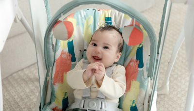 Balansoar Graco Baby Delight Confetti Grey - inclinare in 3 pozitii