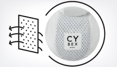 Marsupiu Cybex Coya Cozy Beige - Tesatura cu plasa 3D respirabila