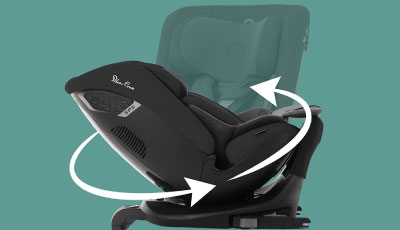 Scaun auto rotativ 360 Silver Cross Motion 2 All Size Glacier - Rotire 360°