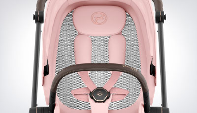 Set textil carucior Cybex Mios Peach Pink - Spatar respirabil