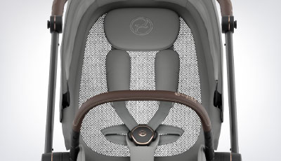 Set textil carucior Cybex Mios Mirage Grey - Spatar respirabil