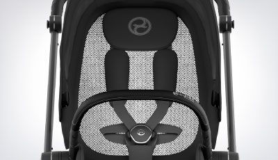 Set textil carucior Cybex Mios Sepia Black - Spatar respirabil