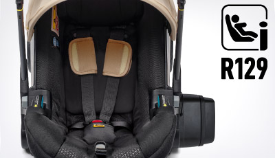 Scoica auto Doona i i-Size Sahara Sand 2 in 1 - omologare i-Size ECE R129
