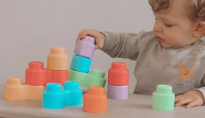 Set constructie Quercetti Momy Soft 24 piese - de la 6 luni