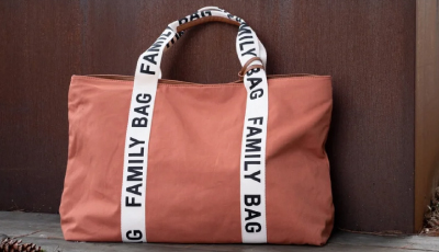 Descriere Geanta Childhome Family Bag Signature Ruginiu