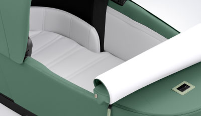 Landou Cybex Priam Lux Leaf Green - Saltea din spuma moale, respirabila