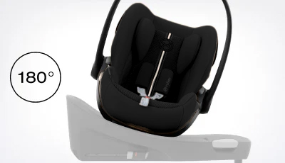 Scoica auto Cybex Cloud G i-Size Plus Moon Black - Imbarcare simplificata si confortabila