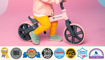 Bicicleta echilibru Yvolution Y Velo Junior Pink - Cea mai vanduta bicicleta de echilibru pentru copii