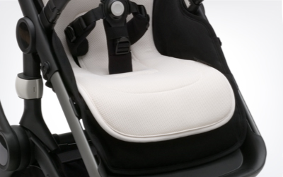 Husa carucior Bugaboo Dual Comfort Fresh White - usor de curatat