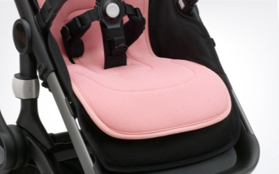 Husa carucior Bugaboo Dual Comfort Morning Pink - usor de curatat