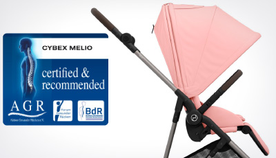 Carucior Cybex Melio B Candy Pink - Certificat AGR