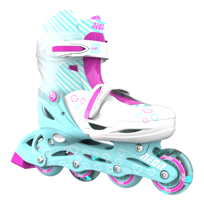 Role 2 in 1 Neon Combo Skates Combo Skates marime 34-37 Teal Pink - inline