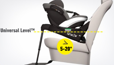Scaun auto rotativ BeSafe iZi Turn i-Size Metallic Melange - Tehnologia Universal Level